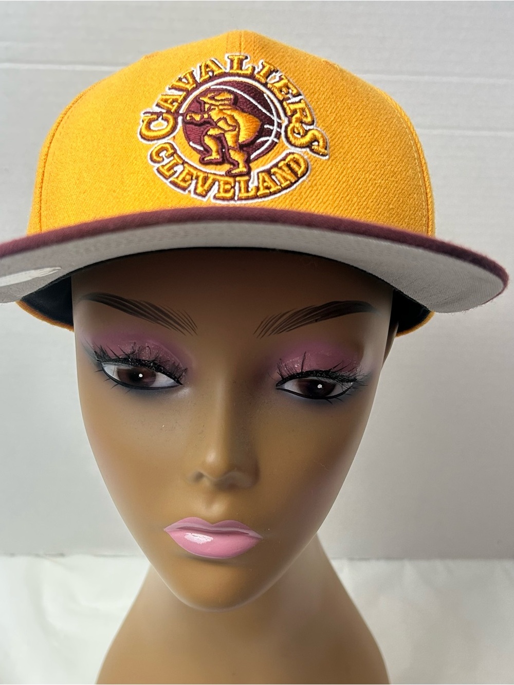 Cleveland Cavs Maroon and Gold Embroidered Hat Cap Hardwood Classics 47 Brand